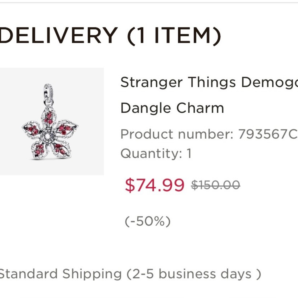 Stranger things Demogorgon dangle charm